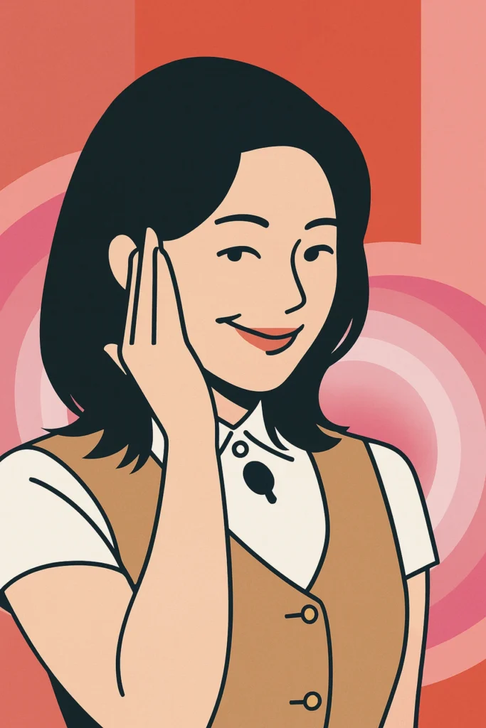 Yoon Gayi illustration from SNL Korea quiz scene