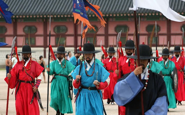 The Royal Guard Changing Ceremony, Gyeongbokgung Palace