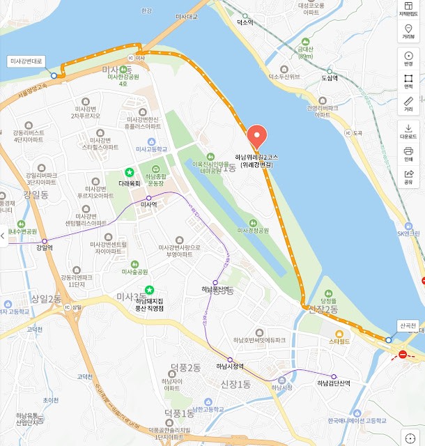 Wiryegangbyeon-gil Naver Map